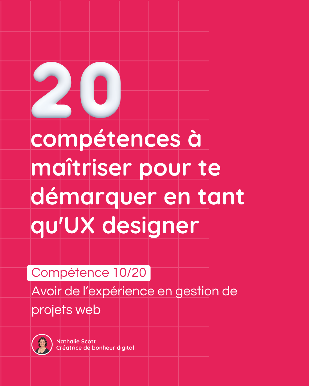 Avoir de l'expérience en gestion de projets web